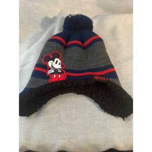 Disney Mickey Mouse Winter Hat lined Inside Youth‎
